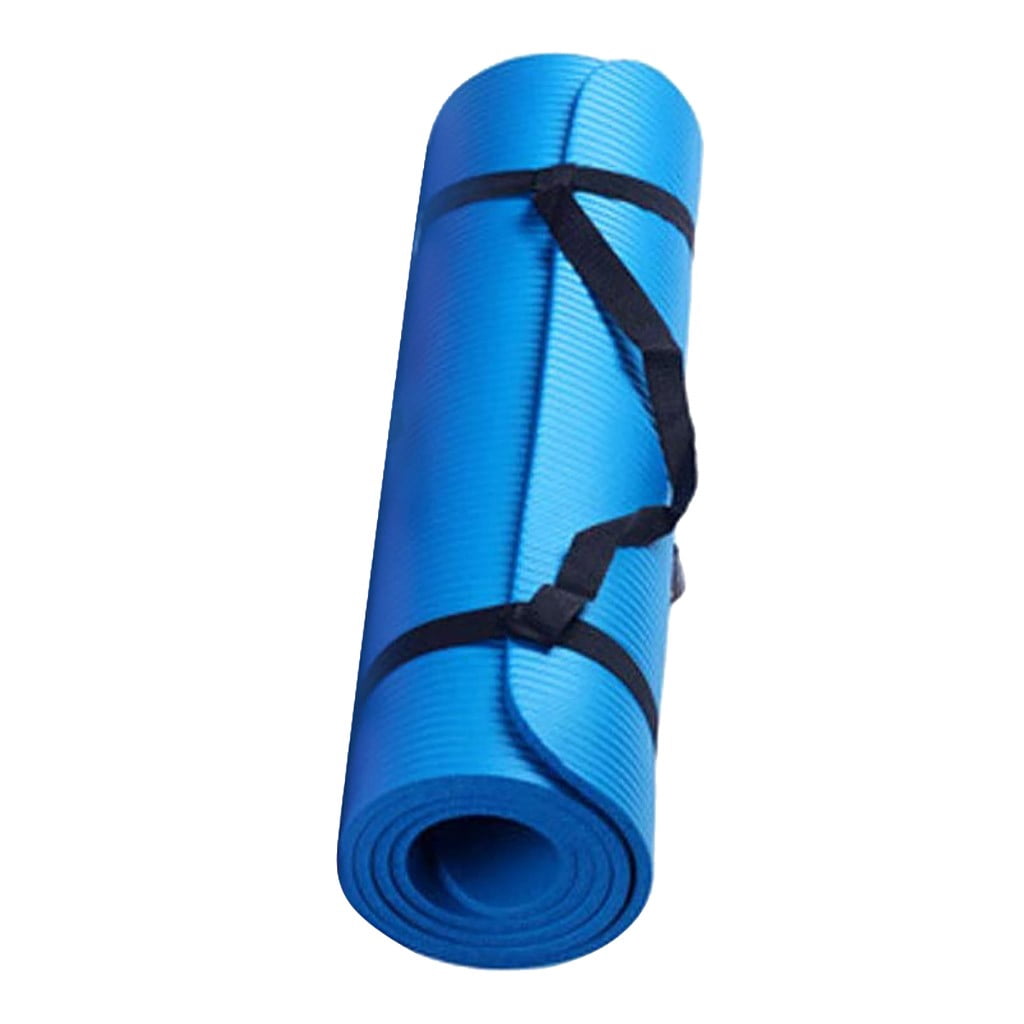 Blue Eva Anti Skid Yoga Mat 15Mm Thick Sports Fitness Exercise Mat For Home Workout Blue #040Io