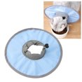 thumbnail image 4 of Collier de Récupération pour Chat, Matériau Polyester Collier de Protection pour Animal de Compagnie Léger Réglable Imperméable à l'Eau pour la Cicatrisation des Plaies Bleu Clair, Rose, Vert Fruit, 4 of 8