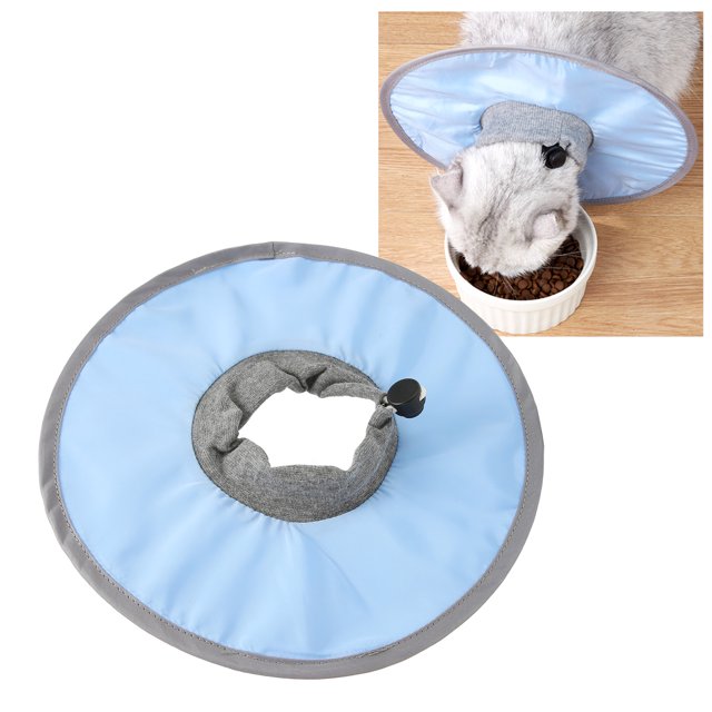 Cat Elizabeth Recovery Collar, Lightweight Polyester Material Pet Post Surgery Collar Easy Cleaning Waterproof For Wound Healing