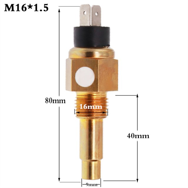 52mm Digital Water Temp Gauge LCD Water Temperature Gauge Temp Meter With Sensor 3/8 NPT Racing For Car Marine Boat
