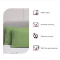 thumbnail image 4 of Pillow Covers 2 Pack Envelope Design Soft Brushed Microfiber Pillow Cases 20X30 Inch Polyester Fabric Army Green Shrinkage Proof Bedding Accessory Army Green, 4 of 6