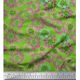 thumbnail image 1 of Soimoi Viscose Chiffon Fabric Flower Artistic Print Sewing Fabric Yard 42 Inch Wide, 1 of 3