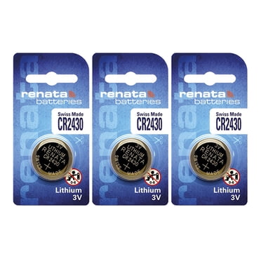3 x Piles Renata CR2430, Pile au Lithium 2430