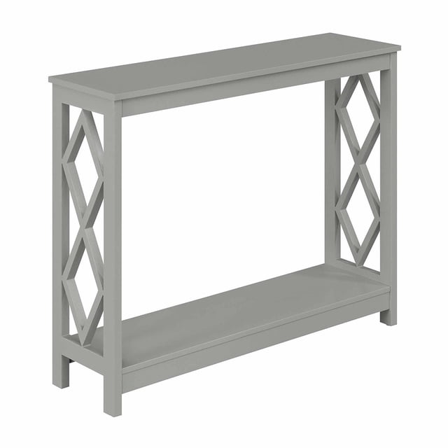 Convenience Concepts Table Console Diamant en Finition Bois Gris