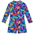 thumbnail image 4 of Girl Rash Guard Swimsuit Summer Sun Protection Long Sleeve Girl Bathing Suit 10-12Years Girl Fashion, 4 of 9