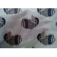 thumbnail image 4 of oneOone Cotton Silk Fabric Fish Block Print Fabric By The Yard 42 Inch Wide, 4 of 4