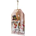 thumbnail image 4 of Northlight 19.5" Bonhommes de Neige Joyeux Noël Tag Mur Signe, 4 of 6