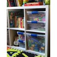 thumbnail image 3 of Homz 31 Quart Heavy Duty Clear Plastic Stackable Storage Containers, 4 Pack, 3 of 8