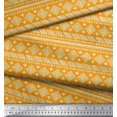 thumbnail image 3 of Soimoi Cotton Voile Fabric Aztec African Print Fabric by the Yard 42 Inch Wide, 3 of 3