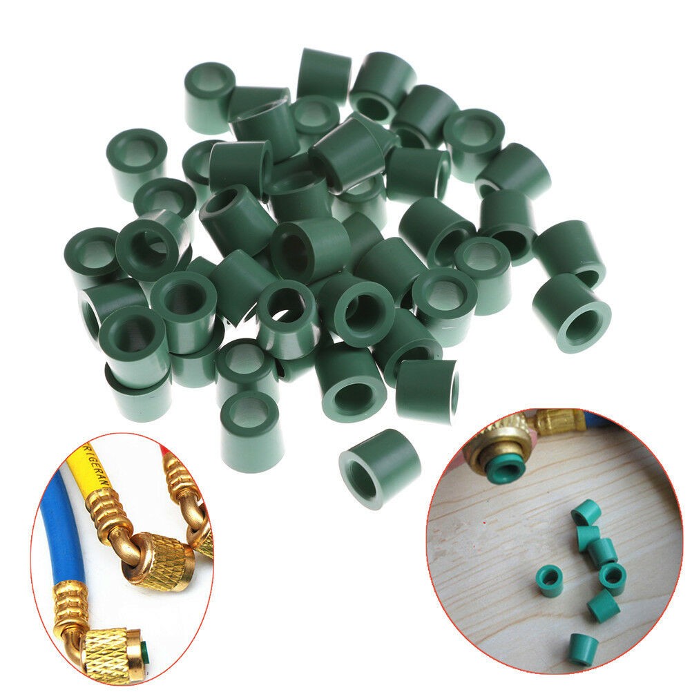 50 Pcs/ensemble Tuyau de Chargement A/C 1/4 pour Collecteur Réparation et Joint d'Étanchéité Remplacement de Joint Torique.