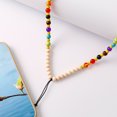 thumbnail image 3 of 1Set Neck Phone Lanyard Anti Lost Round Crystal Acrylic Wood Beads, 3 of 9