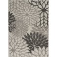 thumbnail image 1 of homeroots home decor 384700 5’ x 8’ Silver and Gray Indoor Outdoor Area Rug, 1 of 1