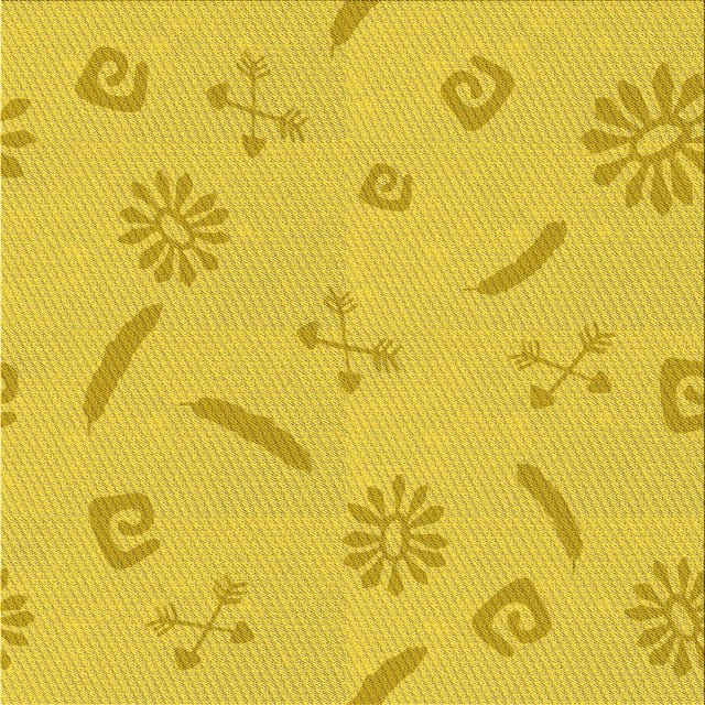 Ahgly Company Tapis de Zone Carré Lavable en Machine Jaune Doré Transitionnel, 4 Pieds Carré