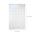 thumbnail image 3 of mtvxesu Striped Waterproof Polyester Shower Curtain with Hooks for Bathroom, 1 Piece, 3 of 6