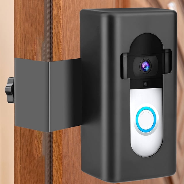 Kcavykas Home, Kitchen, Refrigerator Storage,Theft Video Doorbell Mount Compatible,Video Doorbell Bracket,security Fixed Door Clamp Metal Bracket,regulable No-Drill Mounting Bracket Wedge Adapter