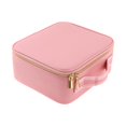 thumbnail image 3 of Make Organizer with Lighted Mirror Adjustable Dividers Cosmetic Bag Shockproof Professional Large Capacity 3 Color Brightness Portable Pink, 3 of 8