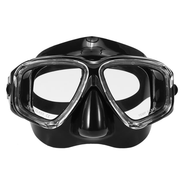 Graflsoa Lixada Anti-Fog Diving Mask for Adults with Adjustable Strap and Tempered Glass Lens, Perfect Fit for Underwater Exploration, Model AM308.