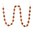 thumbnail image 2 of Vickerman M183588 6 ft. Copper Stripe Ball Garland, 2 of 3