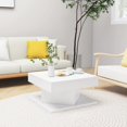 thumbnail image 1 of vidaXL Table Basse Blanche 57x57x30 cm Bois Manufacturé, 1 of 3