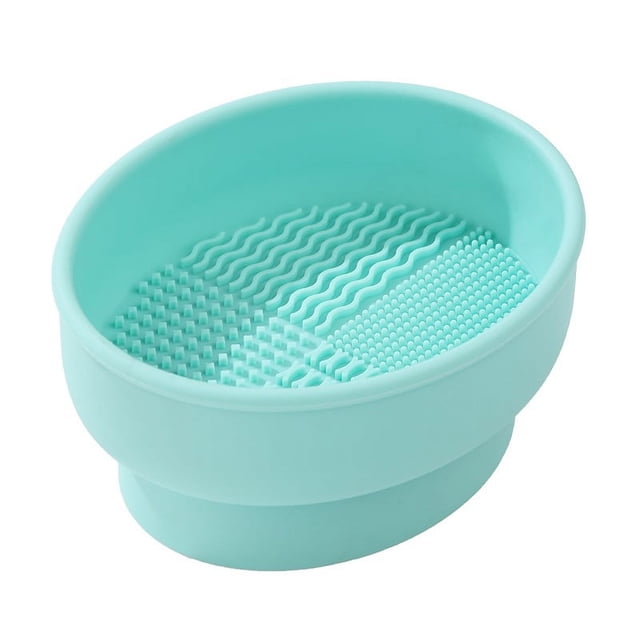 Racks for Storage Makeup Brush Cleaning Bowl Beauty Cleaning Cup Beauty Brush Bowl Storage Box Powder Puff Drying Rack Makeup Box with Makeup