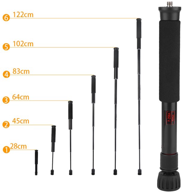 Lightweight Foldable Design Monopod Wear-resistant Quality Camera Monopod For Mounting Slr Camera, Mirrorless Camera, Flash