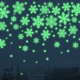 thumbnail image 4 of tredstone Glow in The Dark Christmas Snowflake Sticker Xmas Self-Adhesive PVC Wall Decals Stickers Luminous Stickers for Wall Door Window Ceiling, 4 of 8
