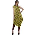 thumbnail image 3 of Moomaya Robe Kurti à une Épaule Imprimée pour Femme, Sans Manches, à Col Bénitier, Style Bohème, Tenue de Soirée de Designer, 3 of 7