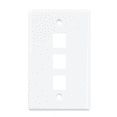 thumbnail image 4 of 2Pack 3-Port Ethernet Wall Plate, RJ45 Wall Plate with RJ45 Inline Coupler Insert,Cat6 Wall Plate, 4 of 7