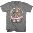 thumbnail image 1 of The Real Ghostbusters Christmas Spirit Graphite Heather Adult T-Shirt, 1 of 2