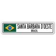 thumbnail image 1 of SignMission SSC-Santa Barbara Doeste Br Street Sign - Santa Borbara D Oeste, Brazil, 1 of 1