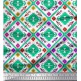thumbnail image 1 of Soimoi Silk Fabric Aztec Geometric Print Fabric by Yard 42 Inch Wide, 1 of 3