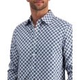 thumbnail image 3 of Club Room Chemise à Carreaux Concho pour Homme Bleu Encre Pâle Petit, 3 of 3
