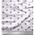 thumbnail image 1 of Soimoi Purple Rayon Fabric Artistic Floral Print Fabric by the Yard 42 Inch Wide, 1 of 3