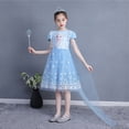 thumbnail image 4 of HAWEE Grisl Elsa Princess Dress Queen Costume Cosplay Dress Up with Accessories(Not Include Cape), 4 of 6