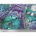 thumbnail image 2 of Soimoi Modal Satin Fabric Leopard & Snake Animal Skin Print Fabric by Yard 42 Inch Wide, 2 of 2
