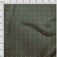 thumbnail image 3 of oneOone Silk Tabby Fabric Diamond & Circle Block Print Fabric By The Yard 42 Inch Wide, 3 of 4