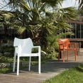 thumbnail image 4 of Compamia Diva Chaise d'Extérieur en Résine pour Salle à Manger de Patio avec Accoudoirs, Noire, 4 of 16