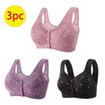 thumbnail image 3 of Bigersell Wireless Bras for Women 3pcs Full Coverage Bra Style R-58 Breathable Padded Bras Pack R-58-pinky, 3 of 6