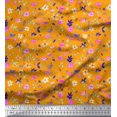 thumbnail image 1 of Soimoi Poly Georgette Fabric Flower Watercolor Print Fabric by The Yard 42 Inch Wide, 1 of 3