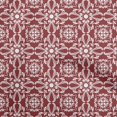 thumbnail image 1 of oneOone Viscose Chiffon Maroon Fabric Asian Block Floral Sewing Craft Projects Fabric Prints By Yard 42 Inch Wide, 1 of 4