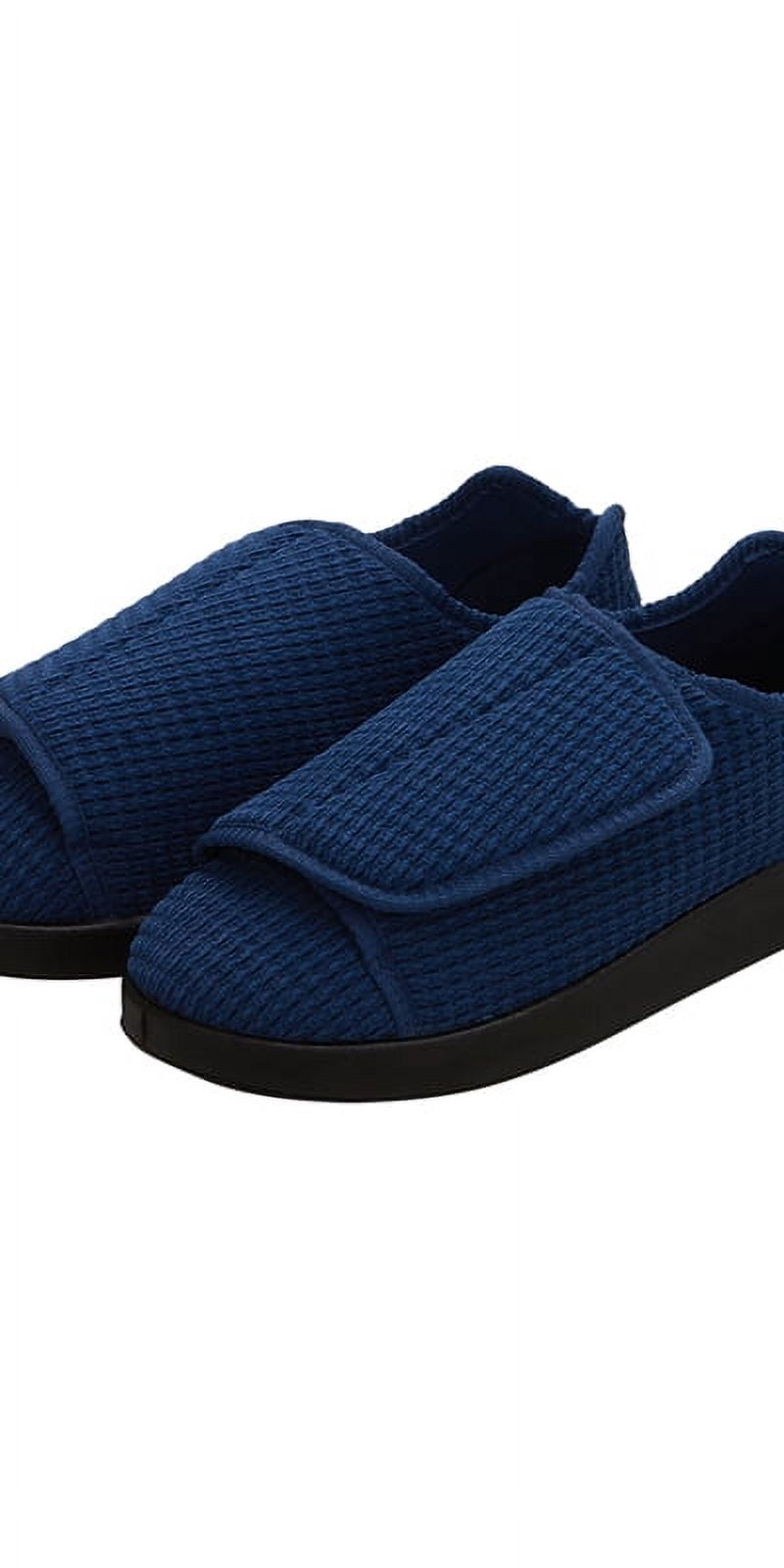Silvert's Pantoufles pour Hommes Extra Extra Larges, 14, Marine