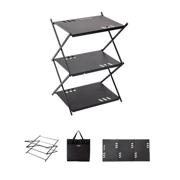 Outdoor Camping Cups Bowls Detachable Storage Rack Hung Shelf With