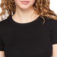 thumbnail image 5 of No Boundaries Women's Rib Baby Tee, 5 of 5