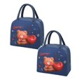 thumbnail image 1 of Oleegame 2 Pcs Sac de Rangement pour Produits à Main Sac Isolé Sac pour Boîte à Lunch Sac à Lunch Chiot Brun (Isolation 3D), 1 of 9