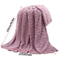 thumbnail image 3 of Dvkptbk Throw Blanket 127X152cm Super Soft Warm Solid Warm Fleece Blanket Throw Rug Sofa Bedding, 3 of 5