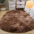 thumbnail image 1 of Hxlamzoo Fluffy Oval Area Rug, Soft Tie Dye Rug, Shaggy Colorful Rug, for Bedroom, Living Room, Teen Dorm, Baby Nursery, 11 Colors & 3 Sizes, 1 of 6