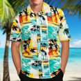thumbnail image 3 of Chemise Hawaïenne pour Homme Chemises de Plage Tropicales, 3 of 7