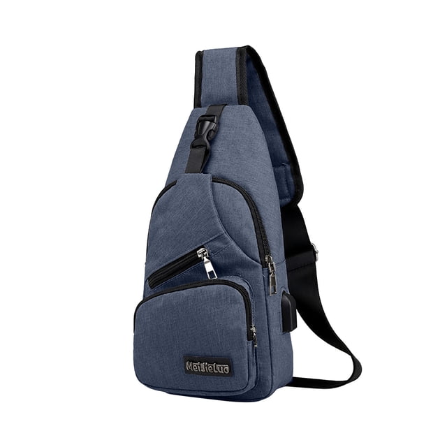 Bdday Messenger Bag Strap Bag Crossbody Backpack with Usb Hole with Headphone Hole Strap Backpack Hiking Backpack Multipurpose Crossbody Chest Bag Makeup Bag Small
