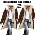 thumbnail image 1 of Miqool Women Reversible Puffer Jacket Thick Plush Long Quilted Jackets Winter Coats Warm Outerwear with Fur Hood, 1 of 9