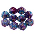 thumbnail image 4 of lionlar Multi-sided Dice Polyhedron Dice D12 for TRPG Table Game Blue, 4 of 9